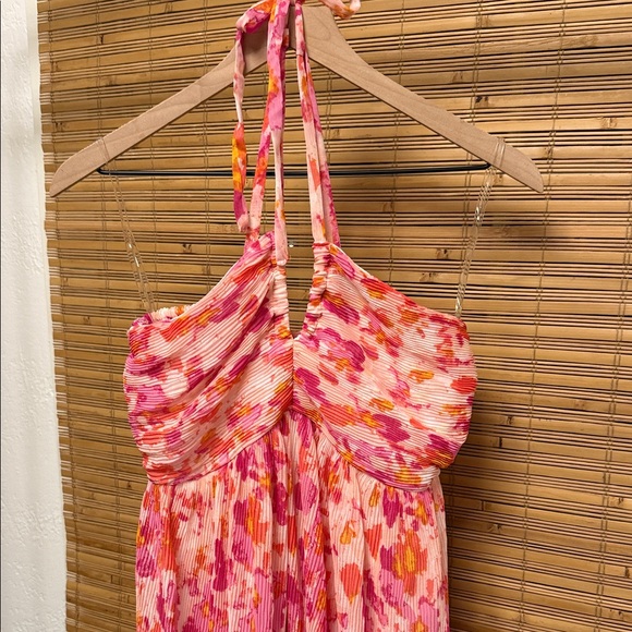 Sincerely Jules Pink and Orange Halter Dress - Picture 2 of 5